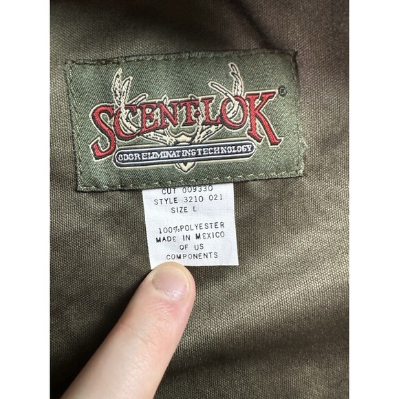Scent-Lok Dakota Camo Jacket Mens Large Hunting Coat Camouflage Polyester Chore - Picture 4 of 5